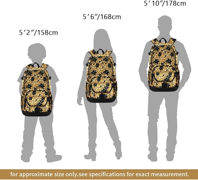 rickyh style School Backpack Travel Bag for Men & Women Lightweight College Back Pack with Laptop Compartmen