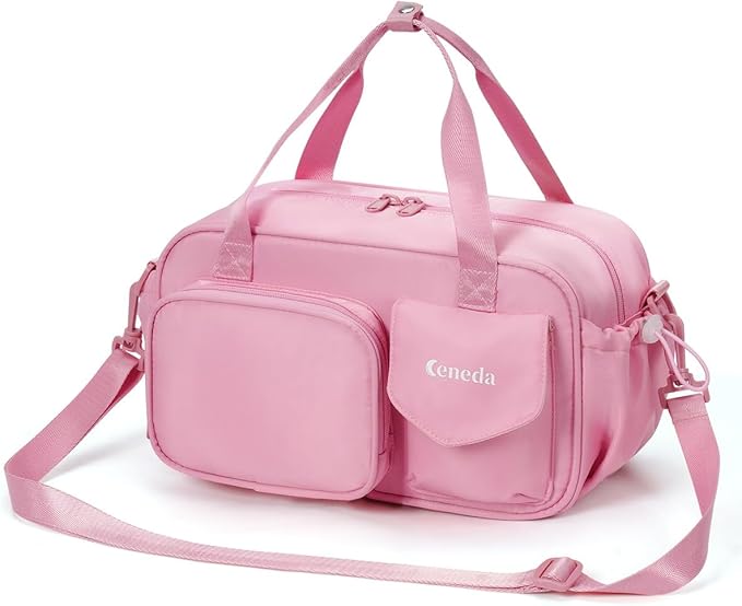 Ceneda 12 inch Mini Gym Bag for Women, Small Duffle Bag with Wet Pocket, Lightweight Multi-Pocket Travel Tote for Yoga, Sports, Workout, Daily Use - Water-Resistant