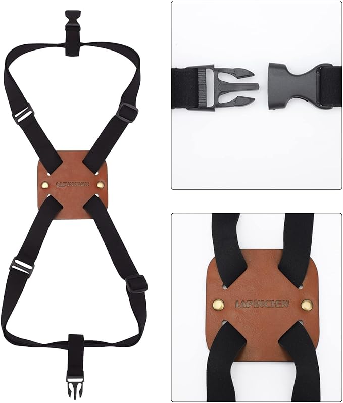 Luggage Straps, Lapinchen Bag Bungee, Luggage Bungee, Luggage Straps Suitcase Adjustable Belt, Adjustable and Portable Travel Suitcase Accessory (2Pack Brown)
