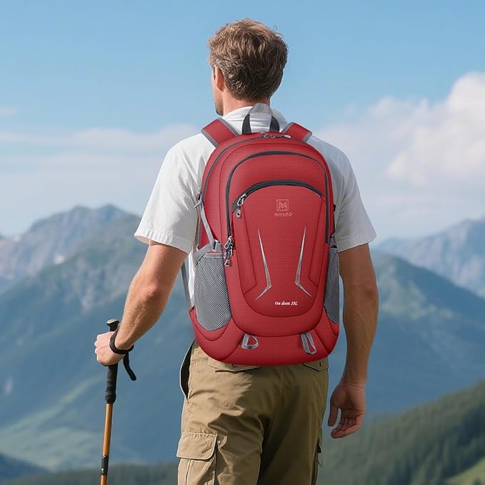 MIYCOO Backpack - Ultra Lightweight Packable Backpack for Travel Camping, Hiking Back Pack Waterproof Foldable Daypack for Men Women Red