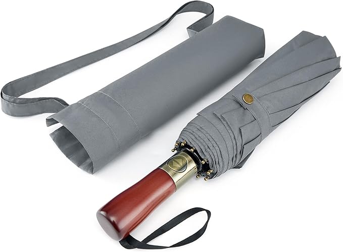 G4Free 54 Inch Large Compact Windproof Golf Umbrella for Rain Oversized Auto Open Close Folding Travel 10 Ribs Vented Double Canopy Umbrella for Women Men