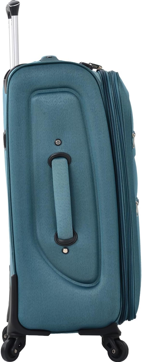 Softside Luggage Sets 3 Piece - 20" Carry-On, 24” & 28” Checked Luggage Set, Expandable Luggage Lightweight Suitcase with Spinner Wheels & TSA Lock for Family Extended Travel (Green)