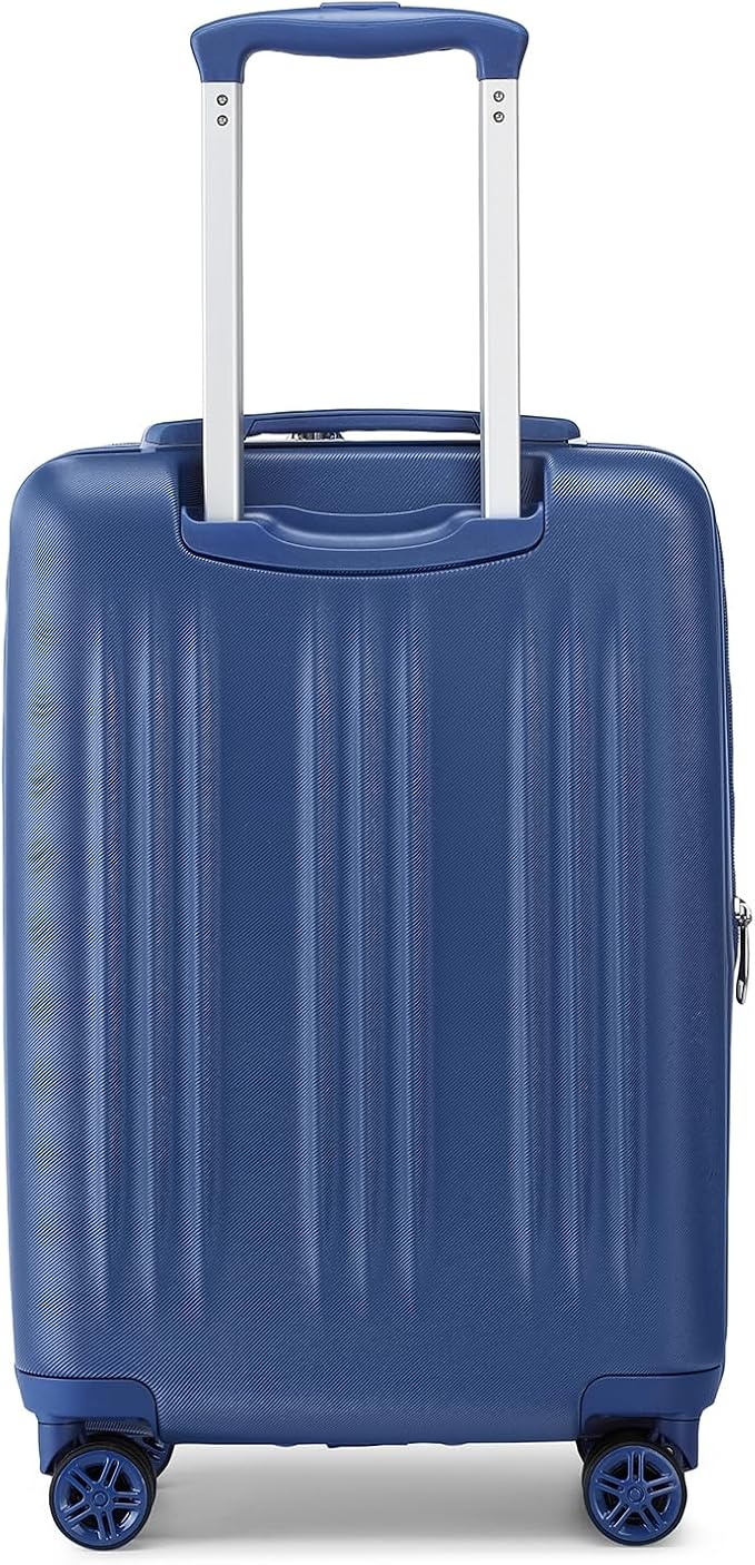 Kono Small 20 Inch Expandable Carry On Luggage with Quiet Spinner Wheels & TSA Lock, Scratch and Drop Resistant PC+ABS Hardside 22x14x9 Airline Approved Suitcase, Navy Blue