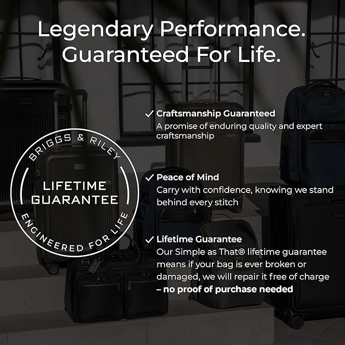 Briggs & Riley International 21" Carry On Spinner - Luggage for Travel, Suitcases with Wheels, Hardside Rolling Bag for Men & Women, Self-Repairing Zipper - Torq Collection, Ocean