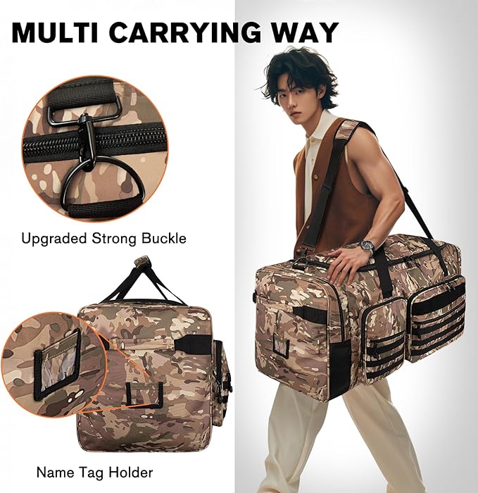 Goloni 130L Heavy Duty Large Duffle Equipment Bag,Catchers Gear Bag with Shoe Compartment,Baseball Duffle Bag