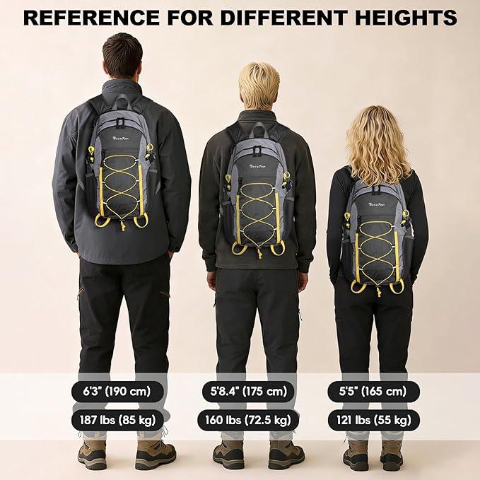 Seektop 20L Foldable Waterproof Hiking Backpack, Ultralight Small Lightweight Daypack Packable Backpack for Men Woman