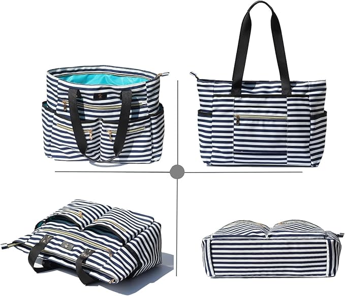 Weekender Bag Carry On Bag Overnight Tote Travel Duffle with 13 Pockets for Travel,Work,Gym,Beach,Teacher,Nurse