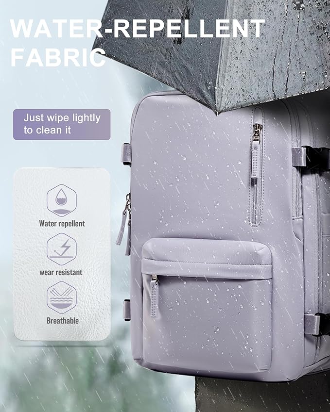 WONHOX Large Travel Backpack Carry on Flight Approved Laptop Work Business Backpack for Women Men Mochila de Viaje