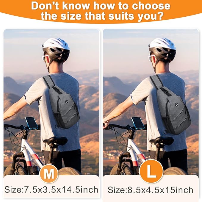 Crossbody Bags for Women Men Trendy Sling Bag Backpack Casual Chest Bag with Convertible Shoulder Strap