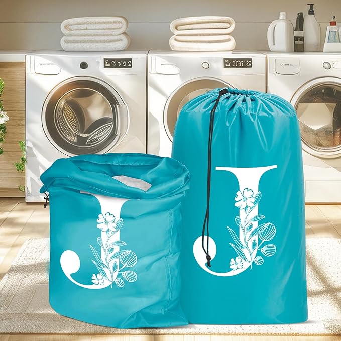 Sylfairy 2 Pack Extra Large Travel Laundry Bag, Dirty Clothes Organizer with Drawstring,Heavy Duty Travel Laundry Bags