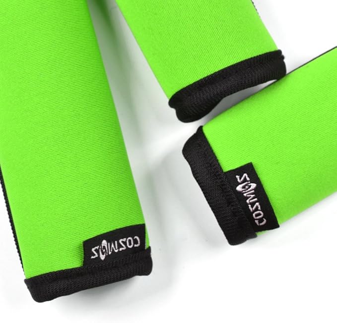 Cosmos Pack of 3 Neoprene Luggage Handle Wrap Handle Grip Luggage Identifier for Travel Bag Luggage Suitcase (Green Color)