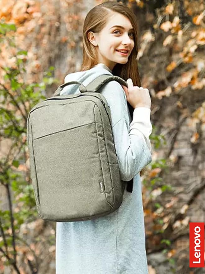 Lenovo B210 15.6-Inch Laptop Backpack, Camo Green – Water-Repellent Computer Bag for Men & Women, Lightweight Travel Backpack with Padded Laptop Sleeve, Durable Casual Daypack