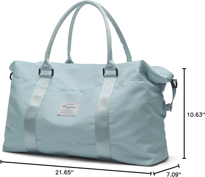 HYC00 Travel Duffel Bag,Carry-on Overnight Weekender Bags for Women,Sports Tote Gym Bag with Wet Pocket