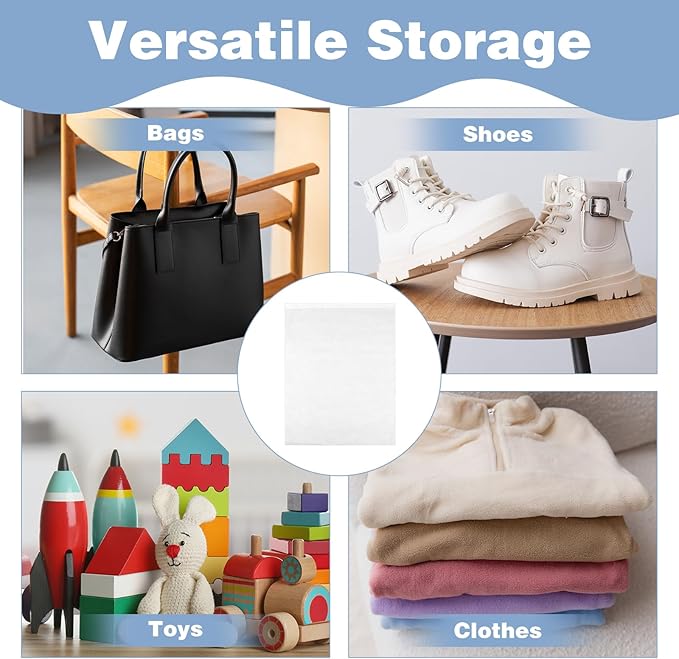 100 Pcs 15.7" x 23.6" Thickened Large Dust Bags for Shoes, Handbags, and Travel Storage, Non-Woven Fabric Shoe Bags, Portable Storage Organizer for Closet, Boots, and Accessories
