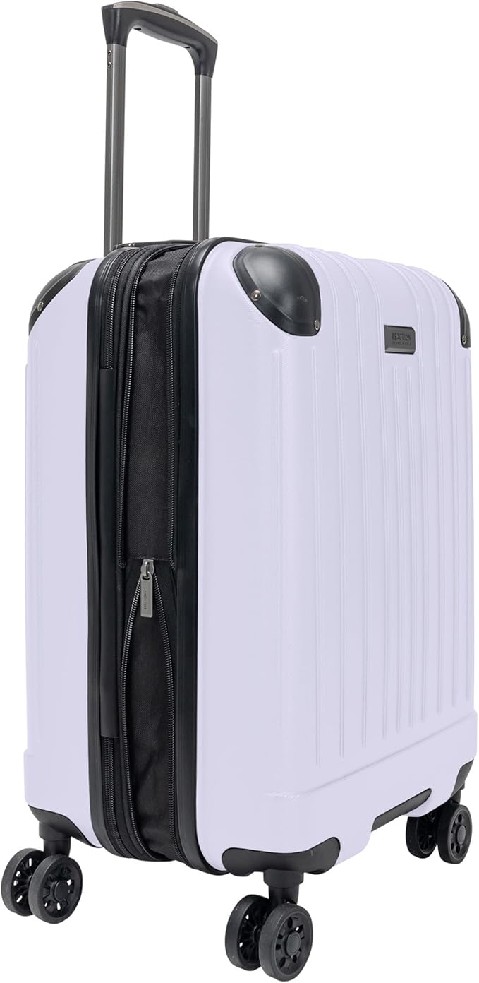 Flying Axis Collection Lightweight Hardside Expandable 8-Wheel Spinner Luggage, Lavender, 20-Inch Checked