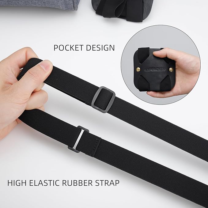 Bag Bungee, Luggage Bungee - Luggage Straps Suitcase Adjustable Belt – an Adjustable and Portable Travel Suitcase Accessory (2-Pack,Black)