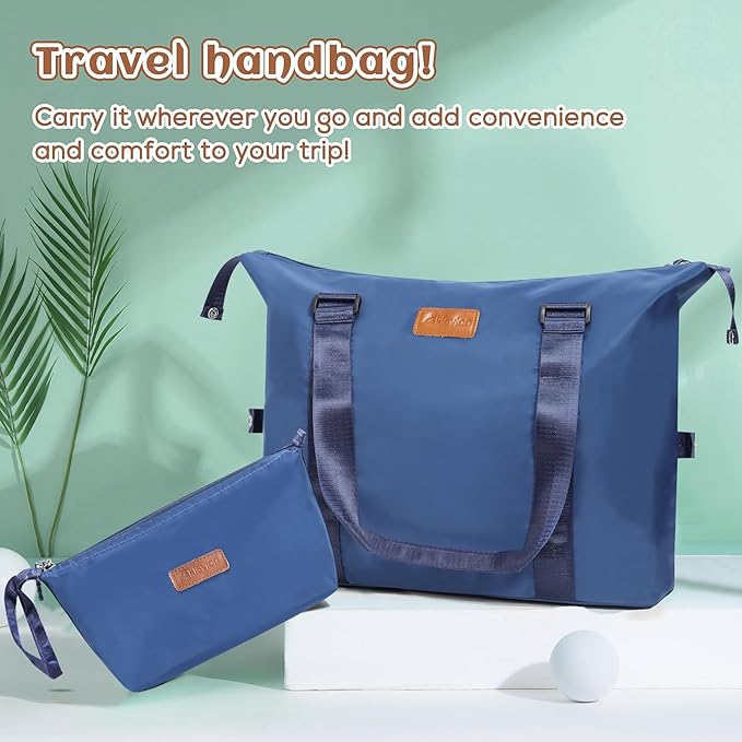 Luggage Set 3 Piece Luggage Set ABS hardshell Spinner Wheels Luggage Carry on Suitcase with Weekender bag & Toiletry bag(Navy)