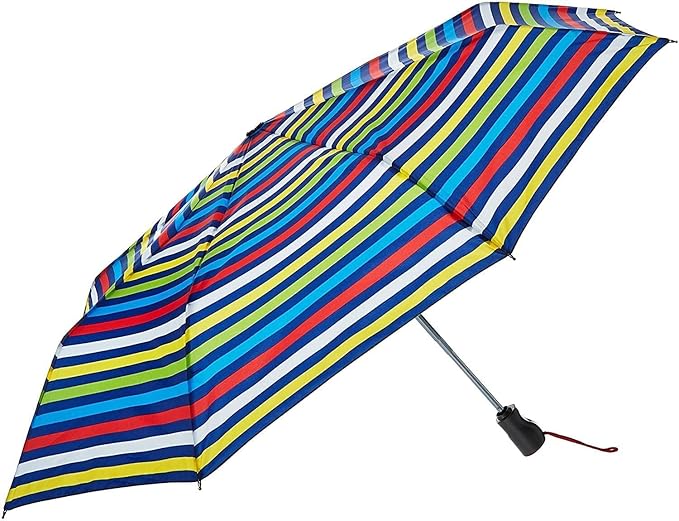totes Titan Portable Travel Umbrella – Windproof, Waterproof, Strong, Compact Umbrella – Perfect for the Car, Backpack, and On-the-Go