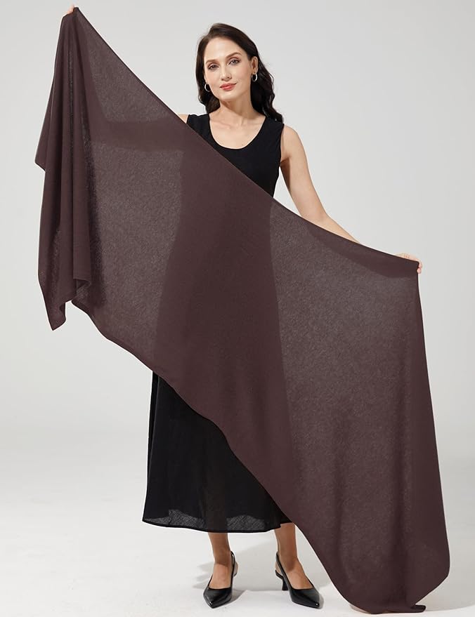 Soft Cashmere Blend Wrap Chic Scarf Stole for Women Wayfarer Travel Extra Large 87"x28"