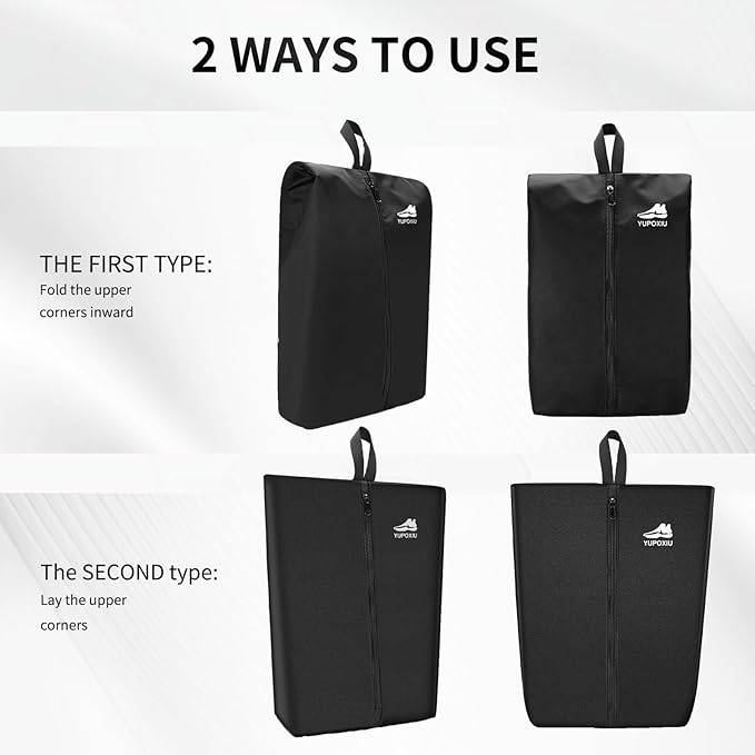 Yupoxiu Smell Proof Cleat Bag - Odor Absorbing, Water-Resistant & Lightweight Shoe Organizer for Soccer, Golf, Gym, Travel Shoe Bag