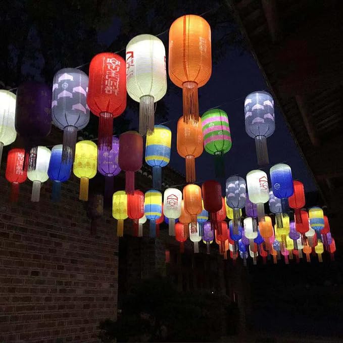 30 Pack Paper Lantern Lights Battery Operated Warm White Hanging LED Lights Super Bright Easy Use Decorative Lighting for Outdoor/Indoor Wedding Camping Party Events Balloon Lanterns,Last 36 Hours