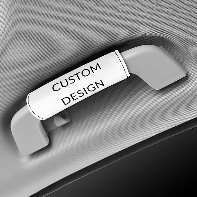 BIGCARJOB Custom Design Luggage Handle Wrap for Suitcase,2 Pcs Personalized Door Handle Protector Covers Luggage Handle Wraps Protection Cover for Women Men