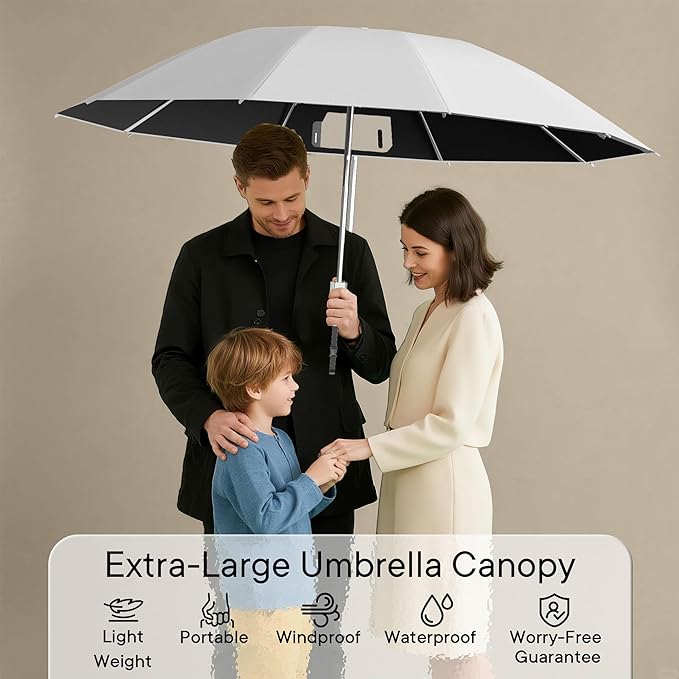 QWB TUMAAOTU Lightweight Compact Inverted Umbrella Windproof Auto Open Close – 5-Second Quick Fold Design for Women & Men, 8 Ribs Strong Travel Umbrellas for Rain & Sun, Fits Backpack & Car