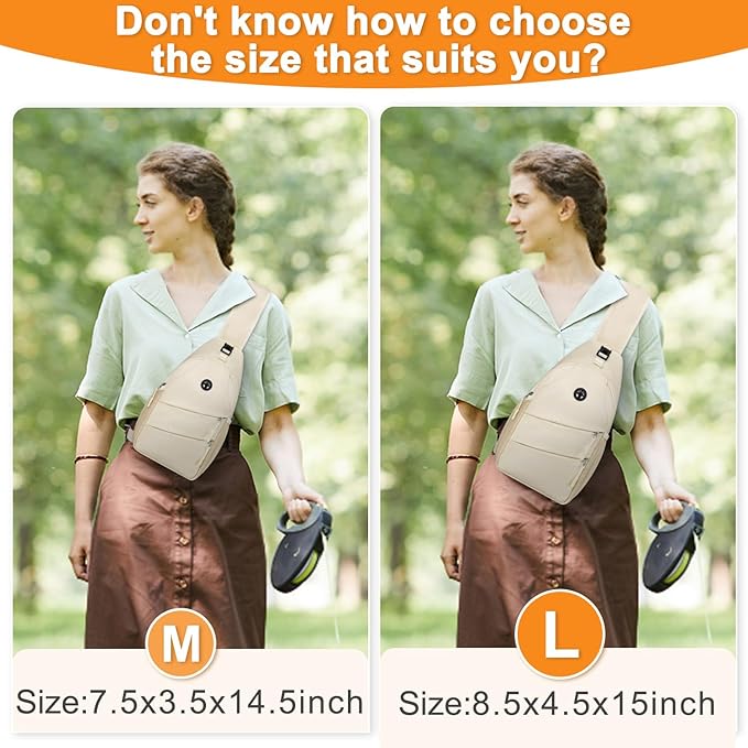 Crossbody Bags for Women Men Trendy Sling Bag Backpack Casual Chest Bag with Convertible Shoulder Strap