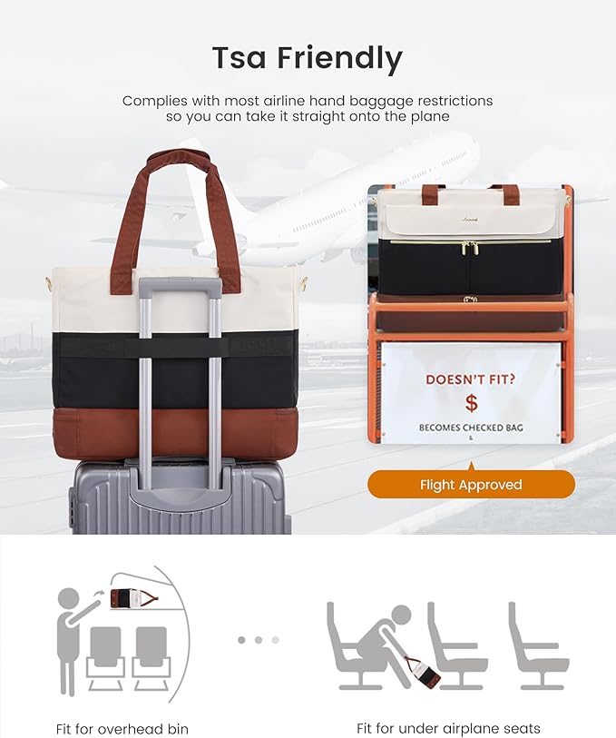 LOVEVOOK Weekender Bags for Women, Wide Open Large Travel Duffle Bag with Shoe Compartment, Carry on Overnight Bags, Hospital Bag for Women Labor Delivery with Wet Pocket