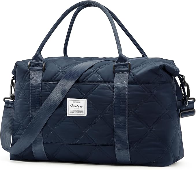 HYC00 Travel Duffel Bag,Carry-on Overnight Weekender Bags for Women,Sports Tote Gym Bag with Wet Pocket
