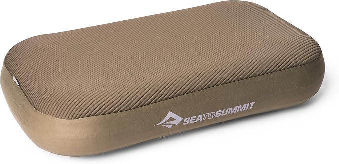 Sea to Summit Aeros Premium Inflatable Travel Pillow, X-Large, Burnt Olive