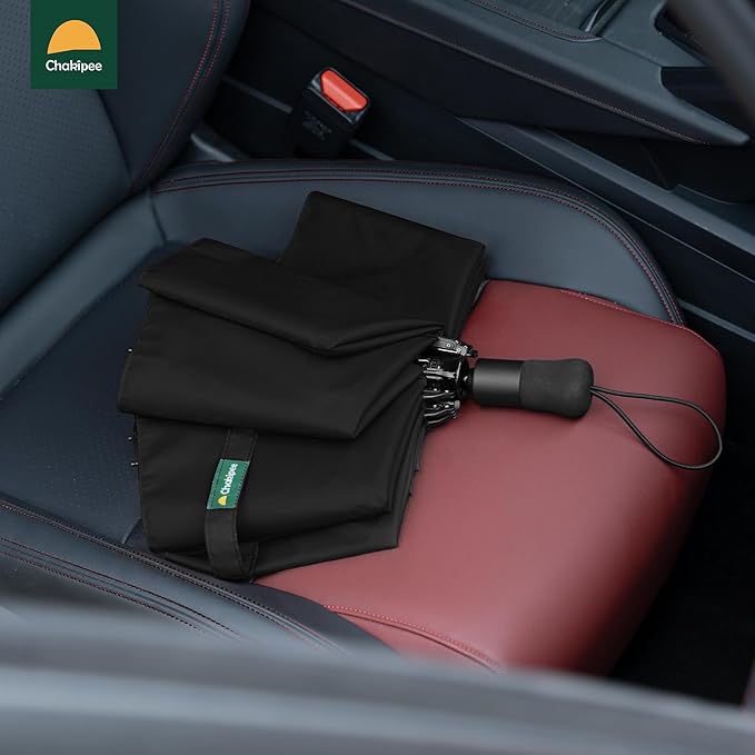 Travel Compact Umbrella Windproof - Portable Automatic Umbrellas for Rain, Inverted Folding Umbrella for Men and Women