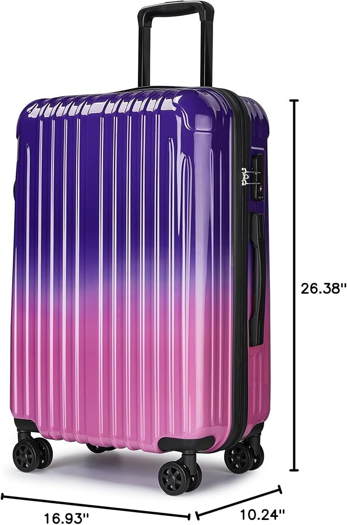 27 inch Luggage - Airline Approved Suitcases with Spinner Wheels, Built-In TSA Lock,Hard Shell Expandable Suitcases