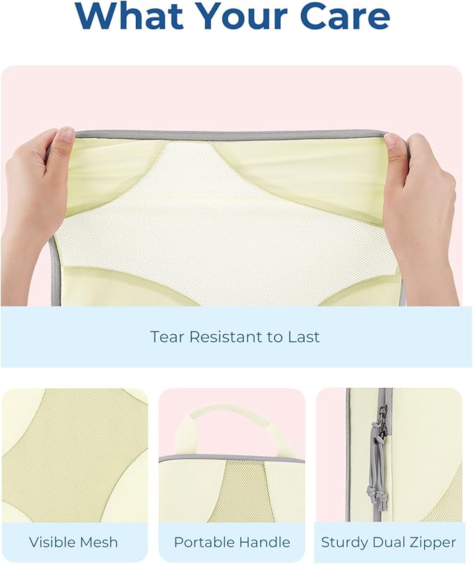 BAGSMART Compression Packing Cubes for Travel, Compressible Luggage Organizer for Cruise Ship, Lightweight Travel Essentials 6-Pack 1L+2M+2S+1Shoe Bag