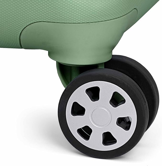 Traveler's Choice Pagosa Hardshell Expandable Luggage with Spinner Wheels, Green, 2-Piece Set (22/26)