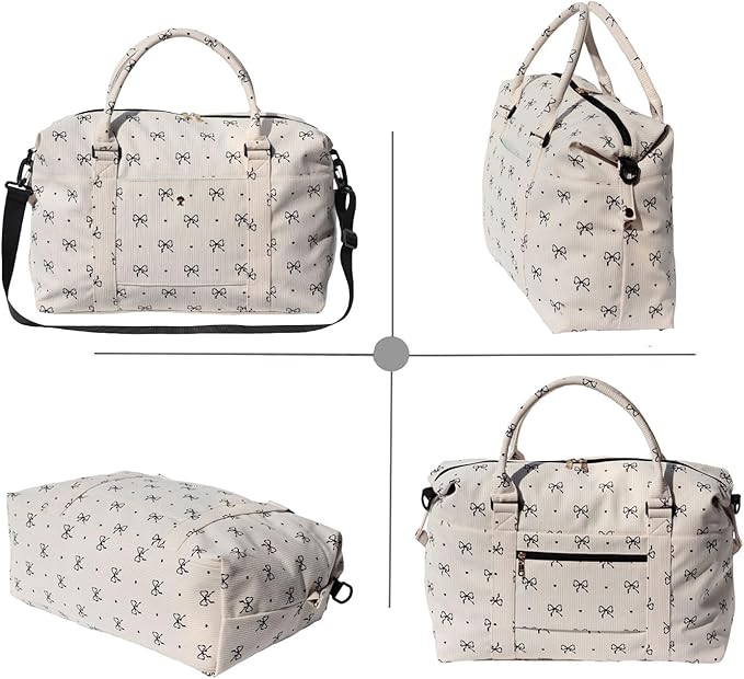 ESVAN Travel Tote Duffel Gym Bag,Weekender Overnight Carry-on Tote Crossbody Bag with Wet Pocket and Trolley Sleeve Upgraded