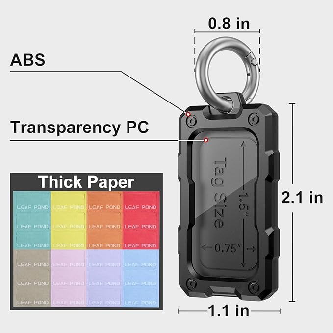 16 Pcs Solid Plastic Key Tags with O Rings, Custom Bulk Keychain Blank Identifier. ID Name Label in Acrylic Cover. Small Cruise Luggage Marker. Gym Bag Accessories. Birthday Party Favor Gift