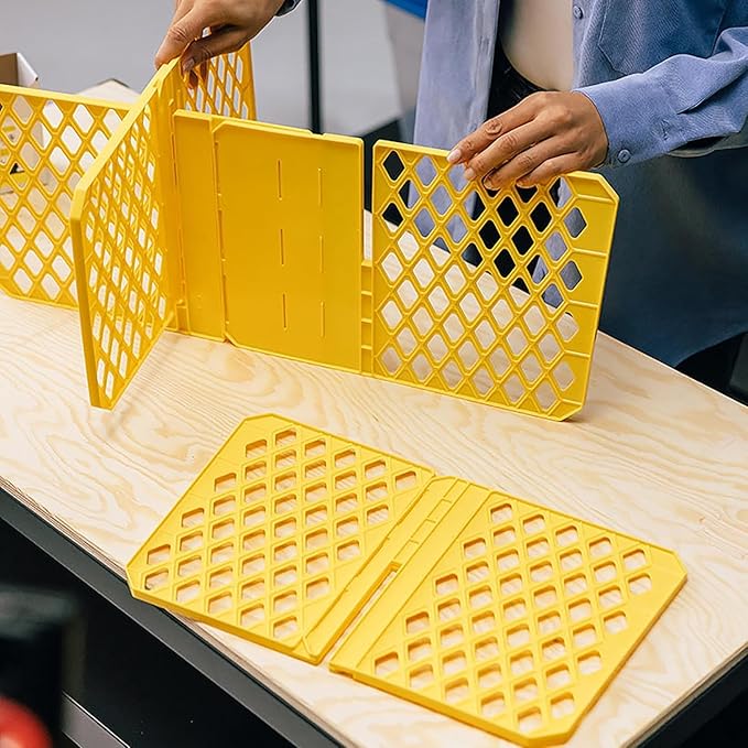 Organize-It! Universal 27-gal. Tough Storage Tote Divider, 6-slot Strong Box Divider for Storage Containers, 2 Customizable Lengths, Stationery Organizer for Large Tools/Seasonal Items, Easy to Attach