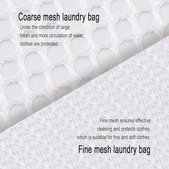 Extra Large Mesh Laundry Bags Washing Bag 6Pack Delicates Bag and Zipper Laundry Bag Jumbo for Washing Machine Large Mesh Bags for Blankets, Bedding, Coats, Toys (6PCS-XXXL)
