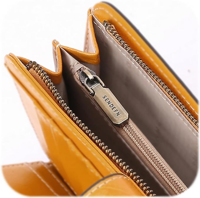 SENDEFN Wallets for Women Leather Credit Card Holder with RFID Blocking Large Capacity Wristlet | with RFID Blocking, Large Capacity, Wristlet, with RFID Blocking, Large Capacity, Wristlet