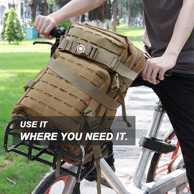 MAGARROW 1.5" Utility Straps with Buckle Adjustable, 4-Pack (Tan, 9.5 feet Long)