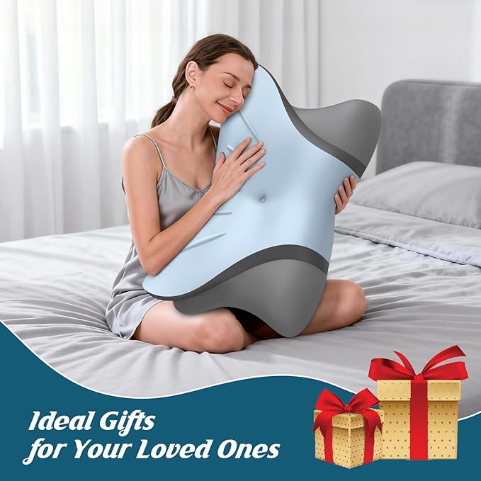 Cervical Pillow for Neck Pain Relief, Ergonomic Pillow for Sleeping, Neck Support Bed Pillows, Orthopedic Contour Pillow for Side Back Stomach Sleepers,Neck Support Memory Foam Pillows