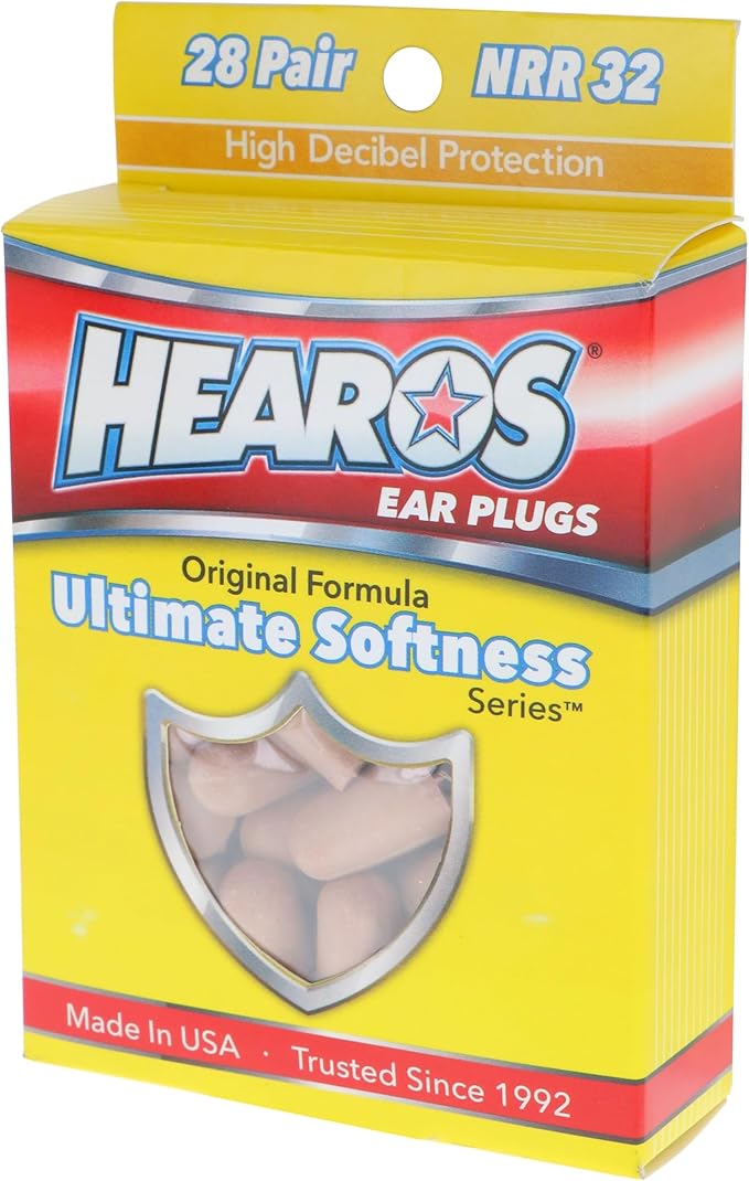 HEAROS Ultimate Softness Series Ear Plugs 28 Pair (Pack of 2)