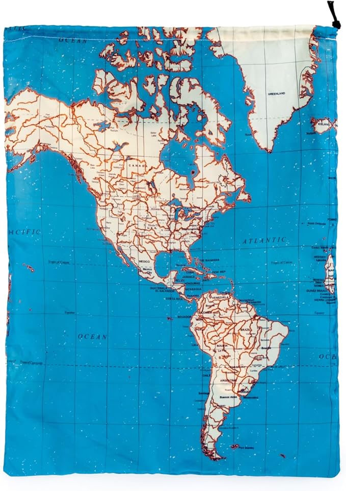 Kikkerland Around The World Travel Bags, Set of 4