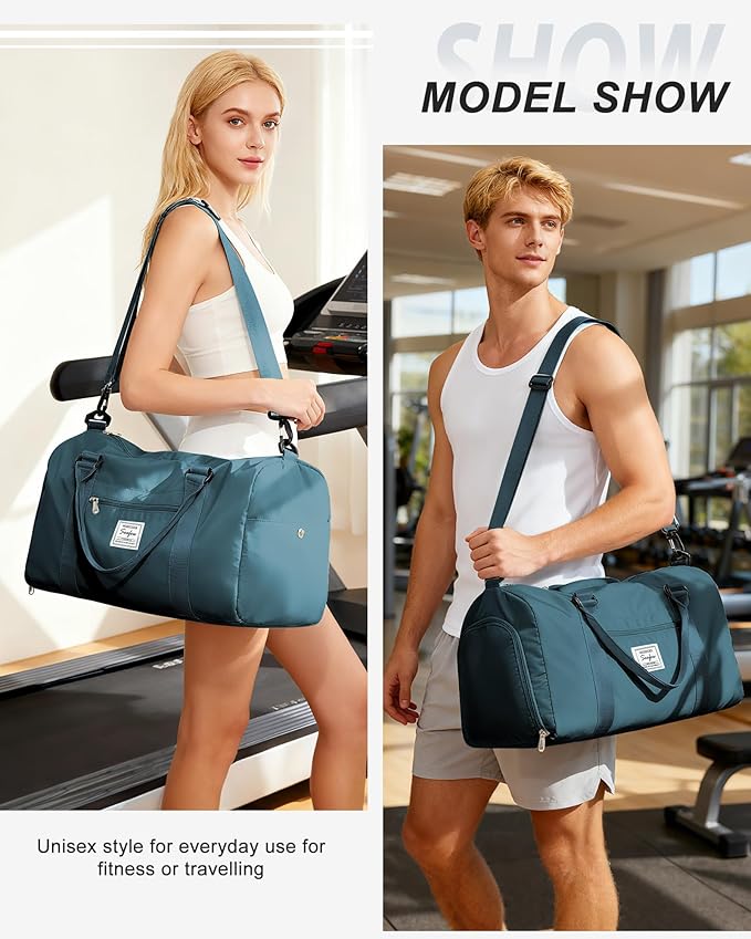 Gym Bag Womens,Travel Duffel Carry on Bag Sport Tote Bag Weekend Overnight Bag