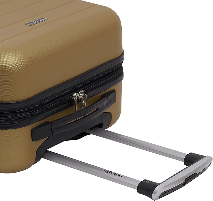 Wrangler Smart Spinner Hardside Luggage, 2 Piece Set, Wood Thrush