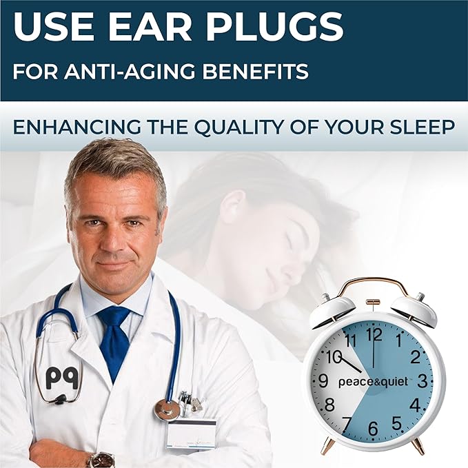 Peace&Quiet PQ Wax Ear Plugs for Sleeping, Swimming - 54 Noise Cancelling Silicone Gel Wax Earplugs, Ear Protection for Sleep and Swim, Soft Pillows with Sound Blocking Level 32Db, (54 Pillows)