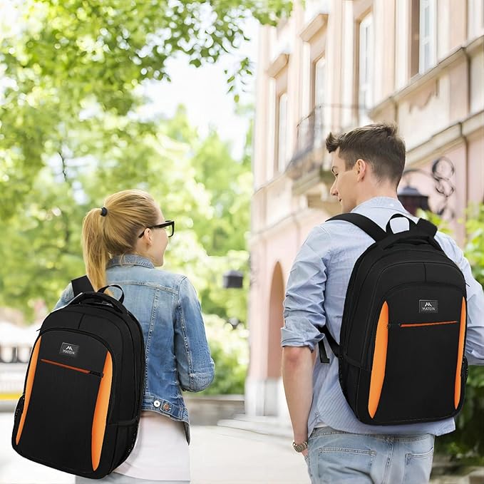 MATEIN Travel Laptop Backpack, Slim Sturdy College Laptops Backpack, Business Anti Theft Water Resistant Computer Bag Gift for Men & Women Fits 15.6 Inch Notebook