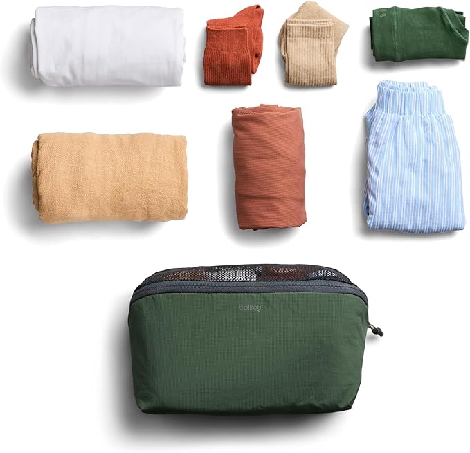 Bellroy Packing Cube 4L (Organizer Packing Pouch with Internal Zip Pocket and Durable, Lightweight Design) - Spruce