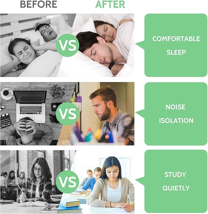 LYSIAN Ultra Soft Foam Earplugs for Sleep, 38dB SNR Noise Cancelling Ear Plugs for Sleeping, Shooting, Snoring, Work & All Loud Noise Reduction Ear Plugs Comfortable, Sound Proof - 60 Pairs